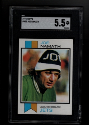 1973 Topps #400 Joe Namath SGC 5.5 EX+ NEW YORK JETS